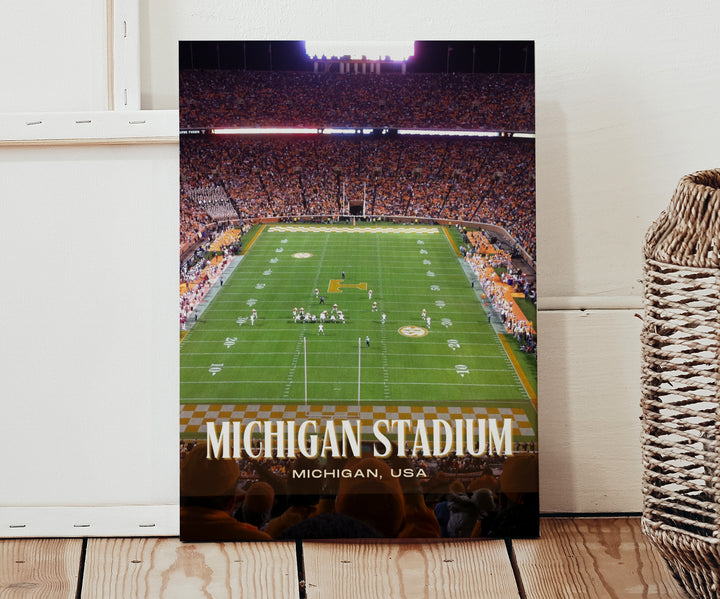 Michigan Stadium Football Wall Art