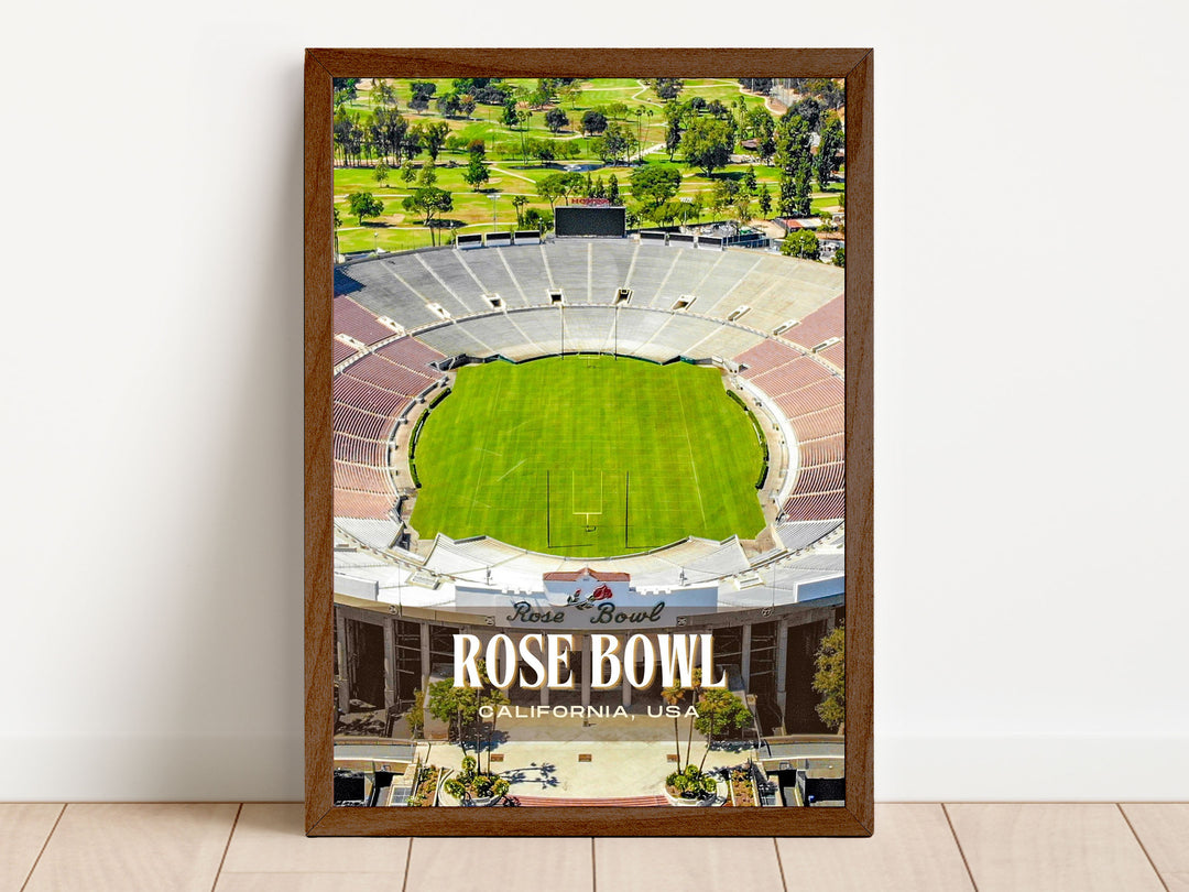 Rose Bowl Stadium Football Wall Art