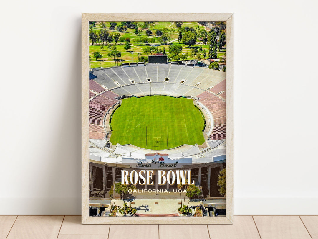 Rose Bowl Stadium Football Wall Art