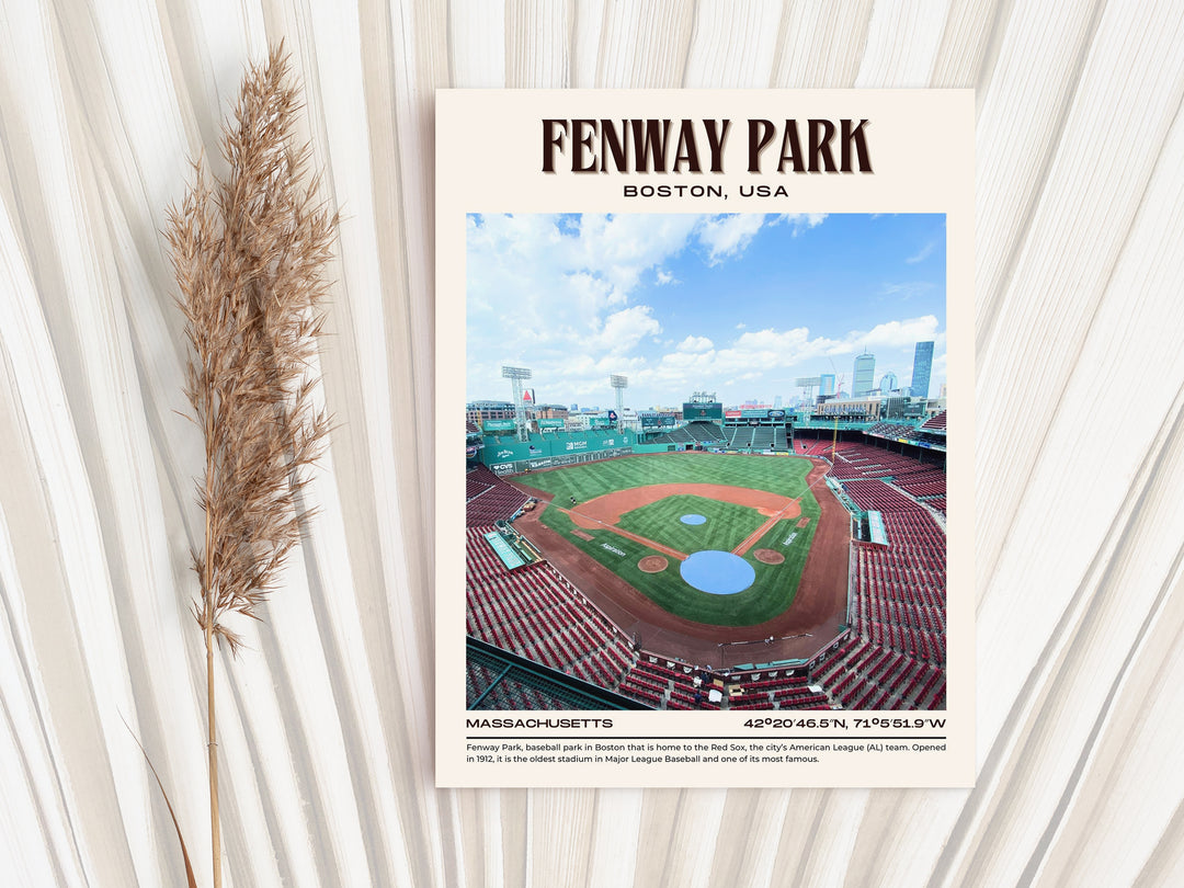 Fenway Park Stadium Baseball Retro Wall Art