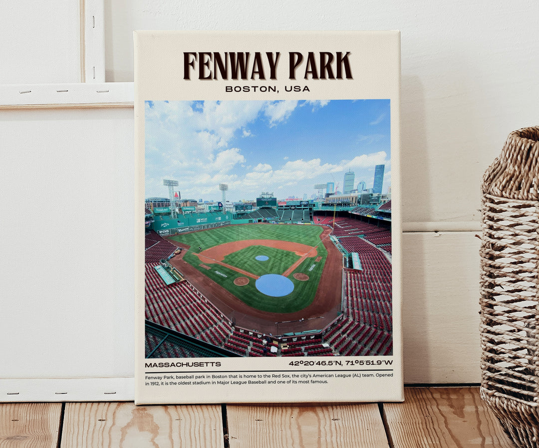 Fenway Park Stadium Baseball Retro Wall Art