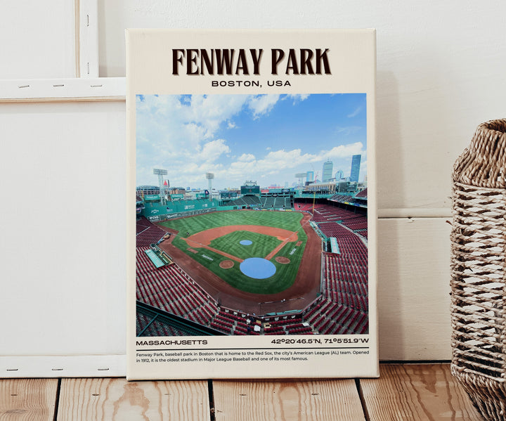 Fenway Park Stadium Baseball Retro Wall Art