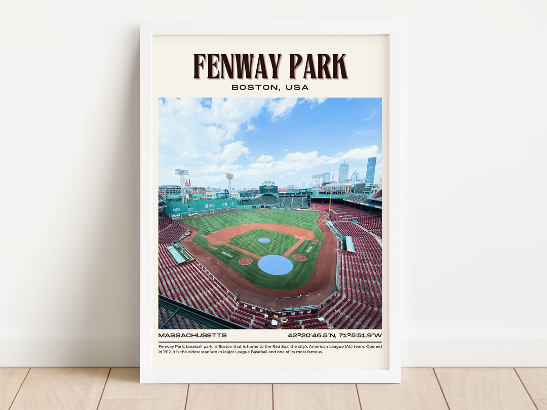 Fenway Park Stadium Baseball Retro Wall Art