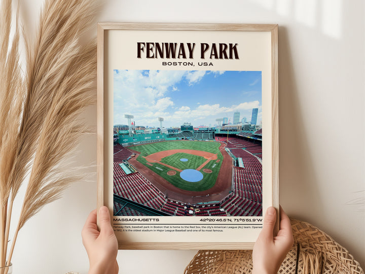 Fenway Park Stadium Baseball Retro Wall Art