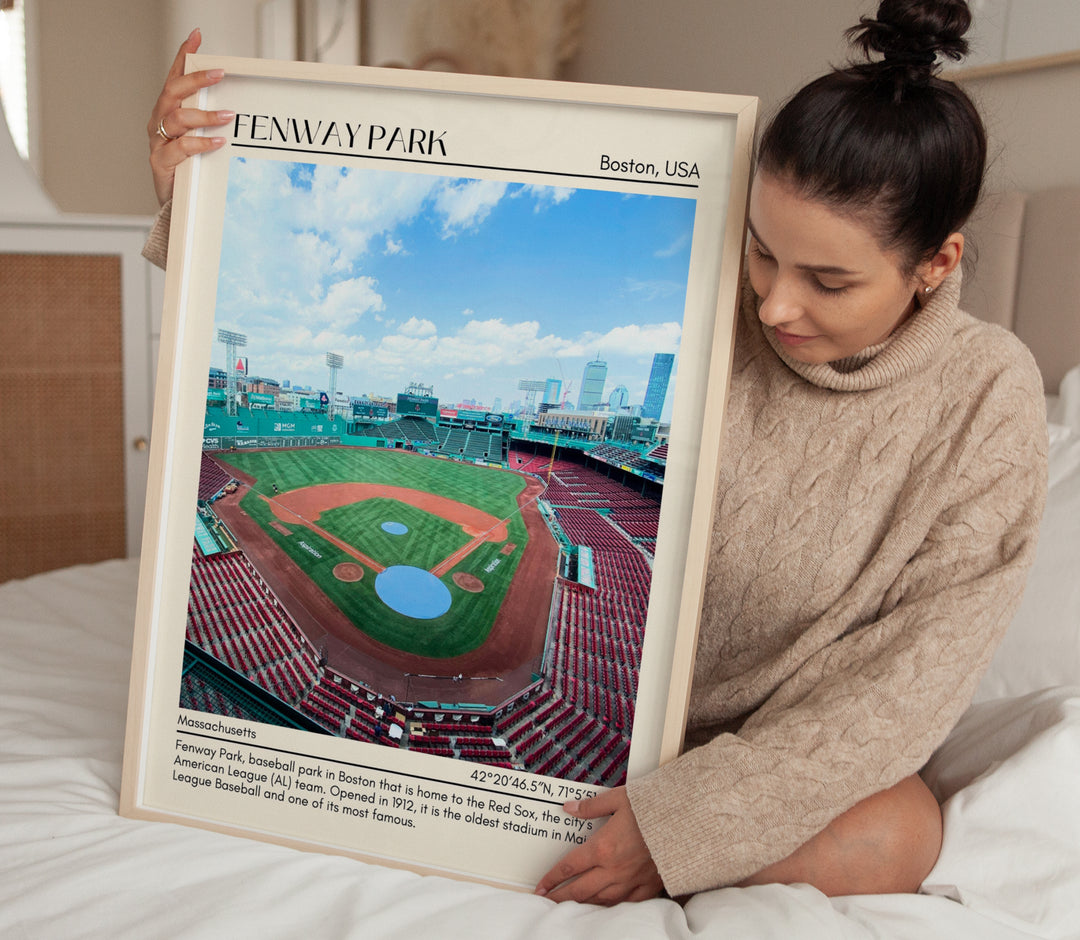 Fenway Park Stadium Baseball Minimal Wall Art