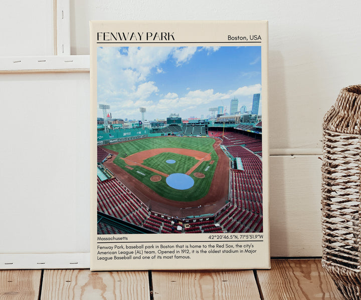 Fenway Park Stadium Baseball Minimal Wall Art