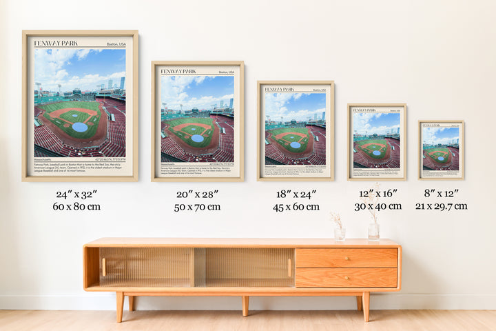 Fenway Park Stadium Baseball Minimal Wall Art