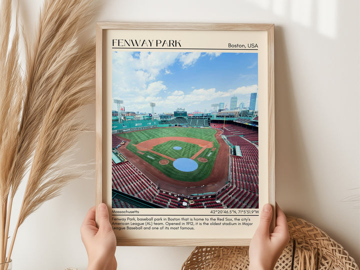 Fenway Park Stadium Baseball Minimal Wall Art