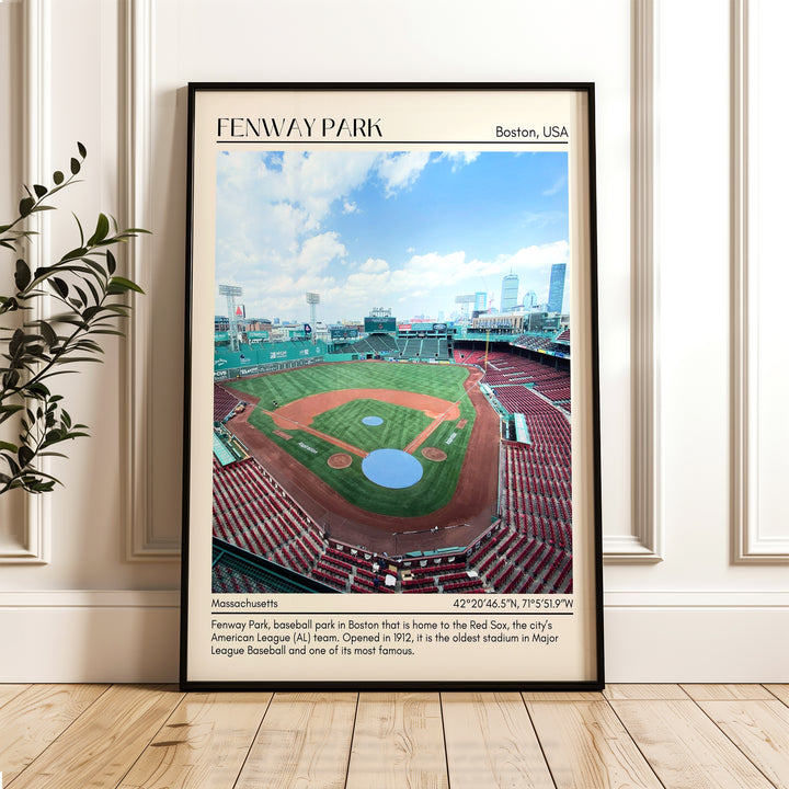 Fenway Park Stadium Baseball Minimal Wall Art