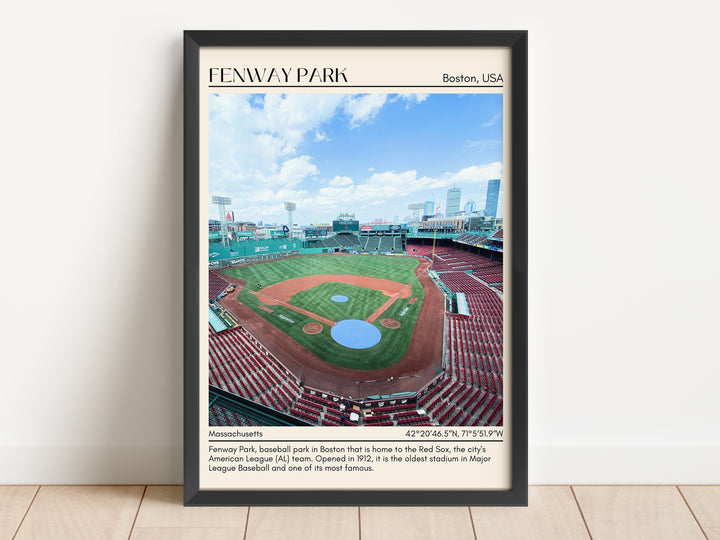 Fenway Park Stadium Baseball Minimal Wall Art