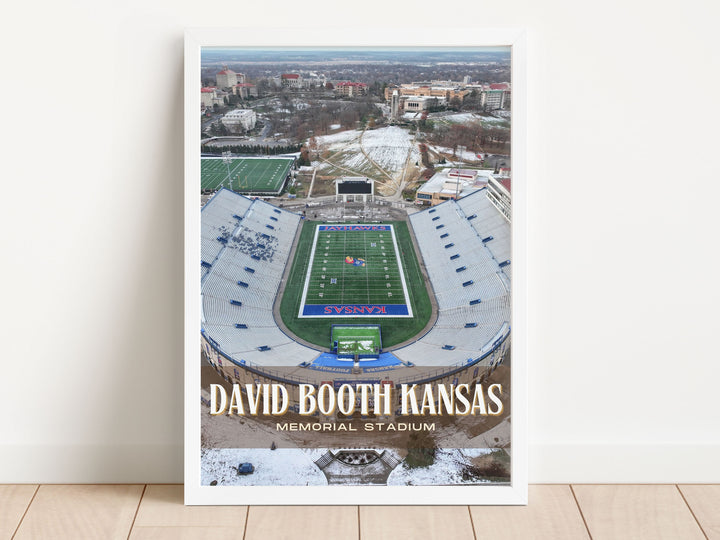 David Booth Kansas Memorial Stadium Football Wall Art