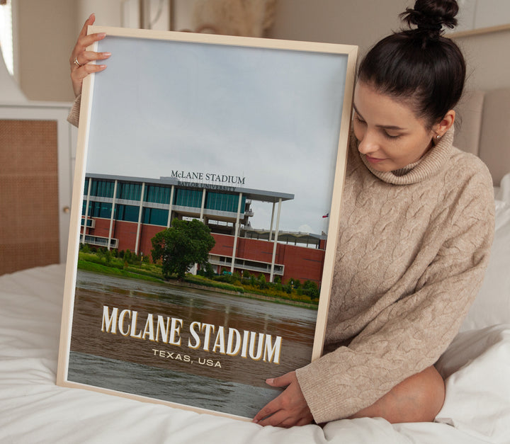 McLane Stadium Football Wall Art