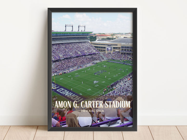 Amon G. Carter Stadium Football Wall Art