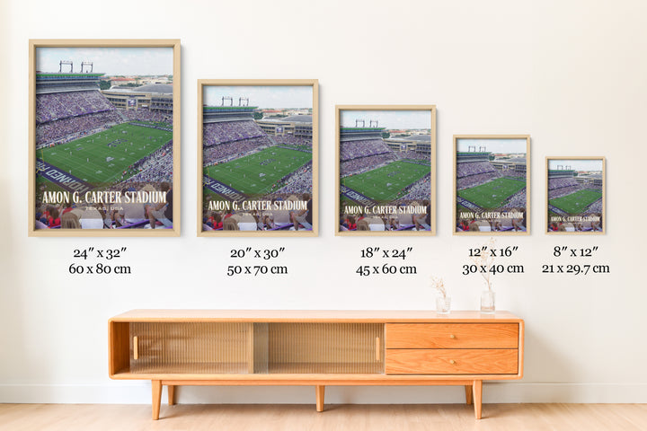 Amon G. Carter Stadium Football Wall Art