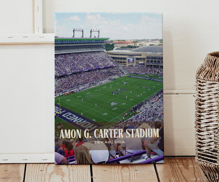 Amon G. Carter Stadium Football Wall Art