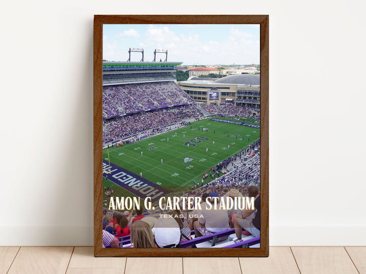 Amon G. Carter Stadium Football Wall Art