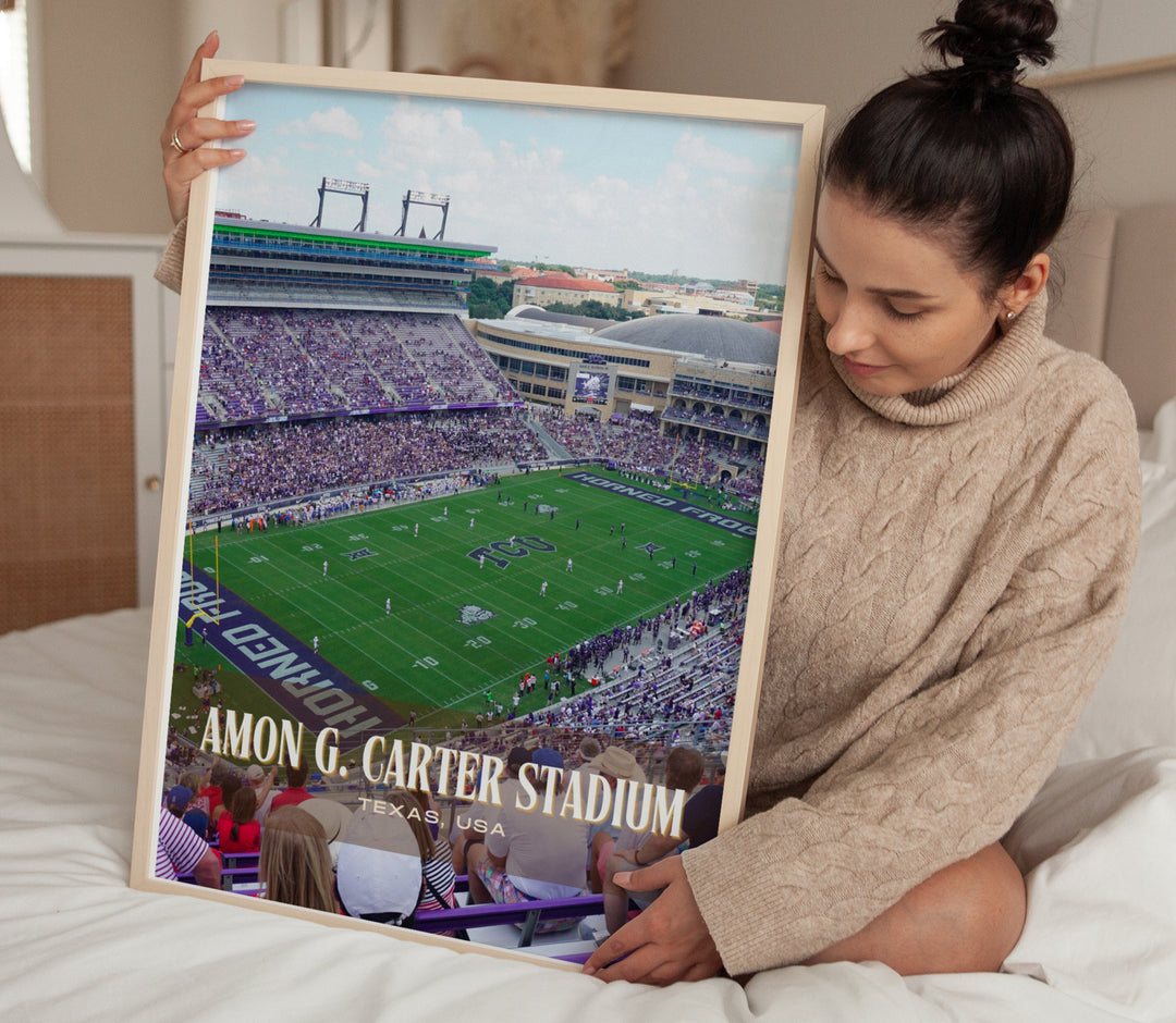 Amon G. Carter Stadium Football Wall Art