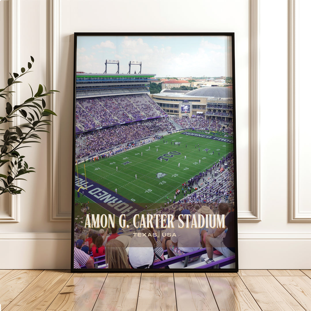 Amon G. Carter Stadium Football Wall Art