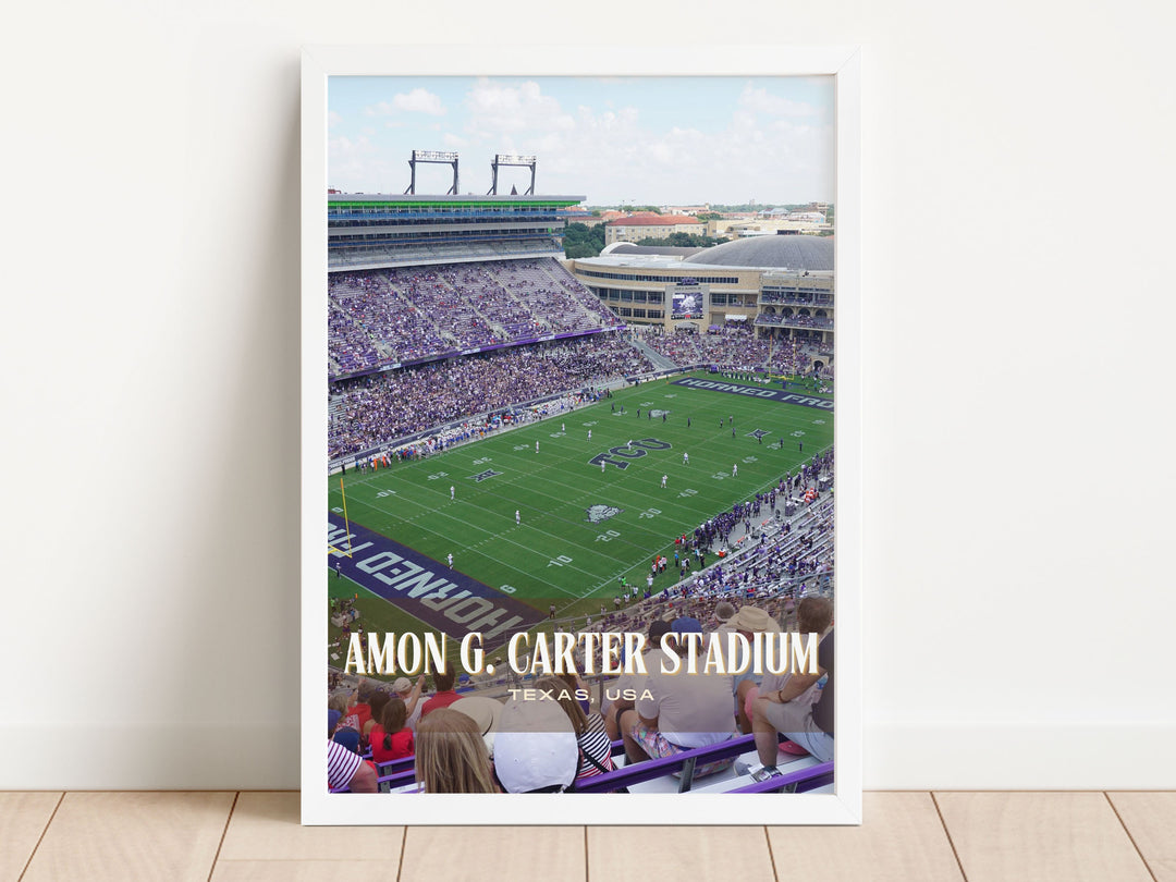 Amon G. Carter Stadium Football Wall Art