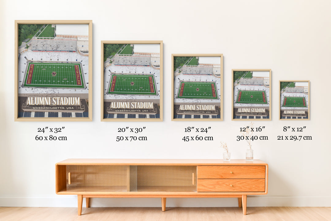 Alumni Stadium Football Wall Art