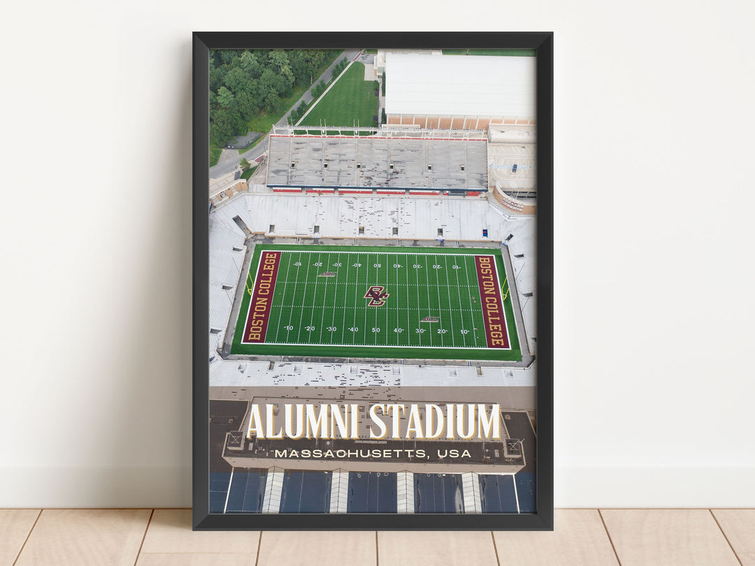 Alumni Stadium Football Wall Art