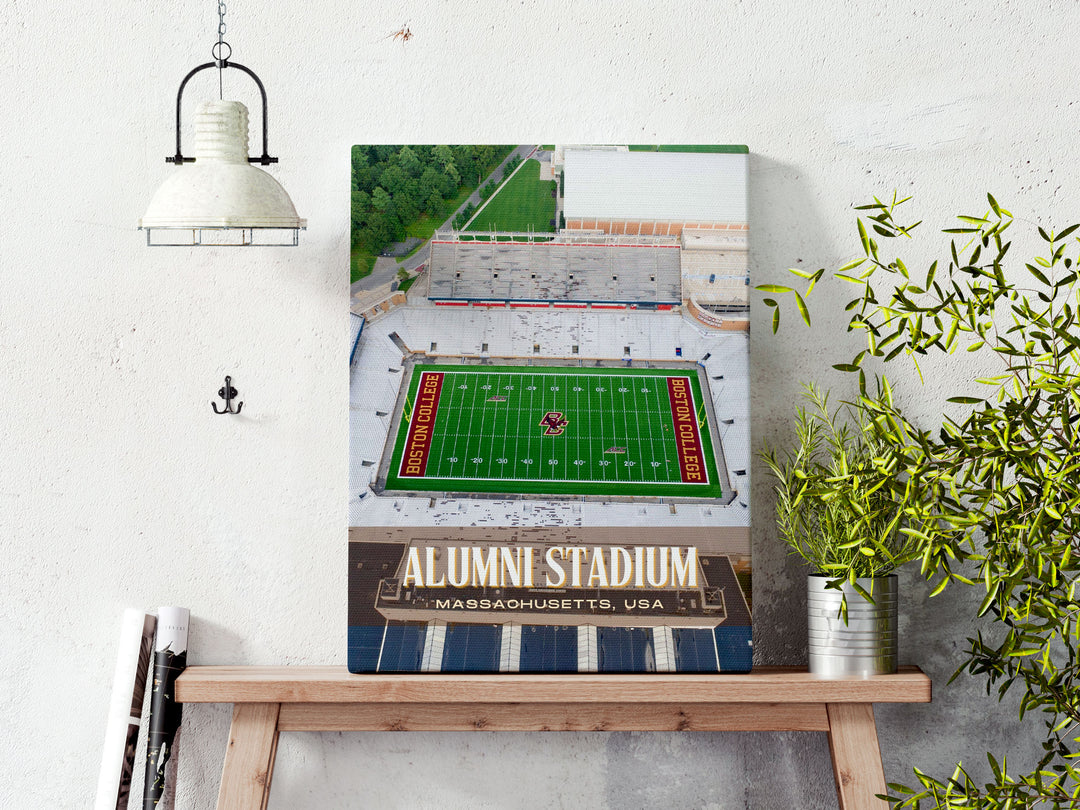 Alumni Stadium Football Wall Art