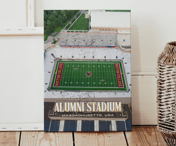 Alumni Stadium Football Wall Art