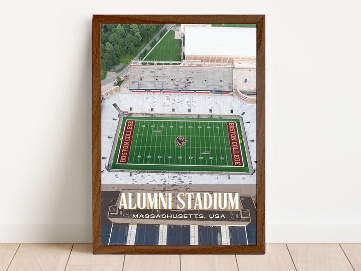 Alumni Stadium Football Wall Art