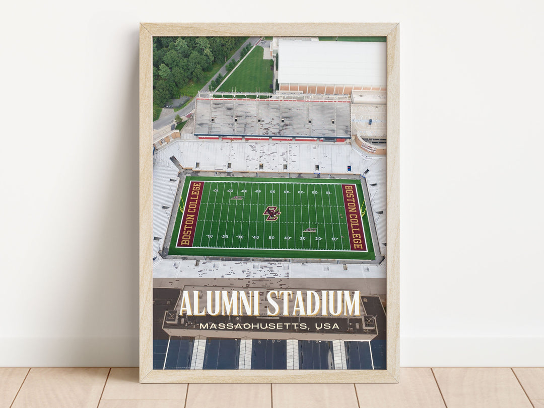 Alumni Stadium Football Wall Art