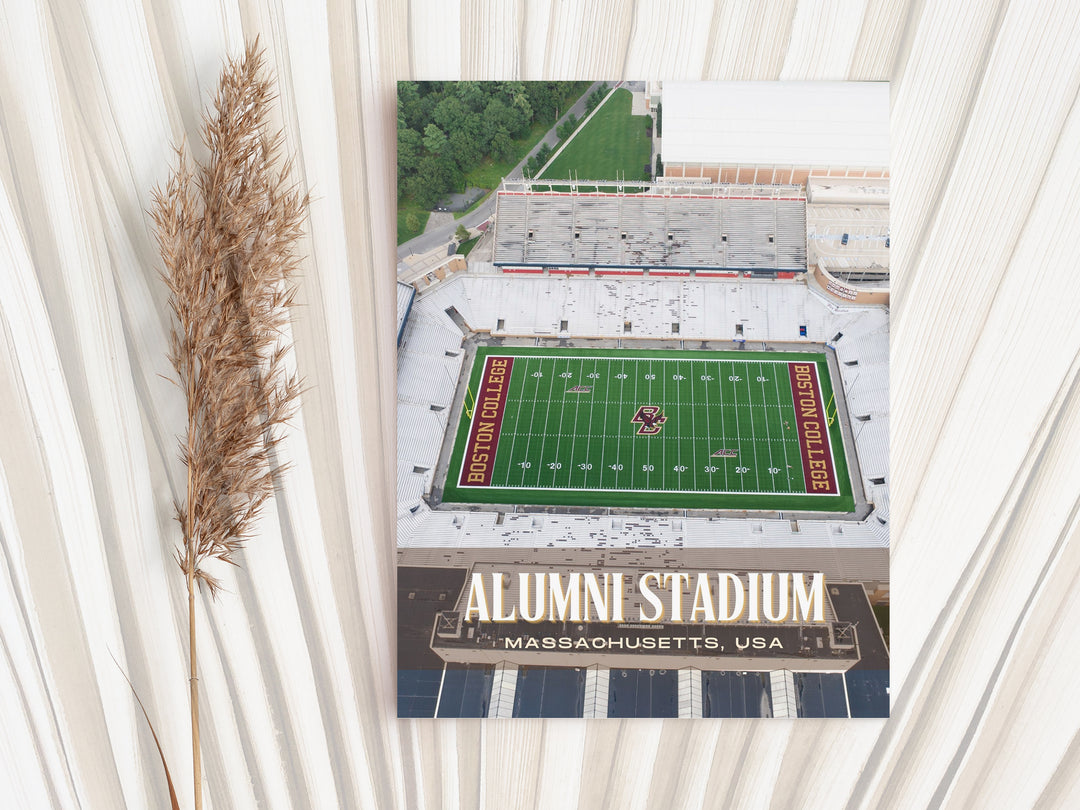 Alumni Stadium Football Wall Art