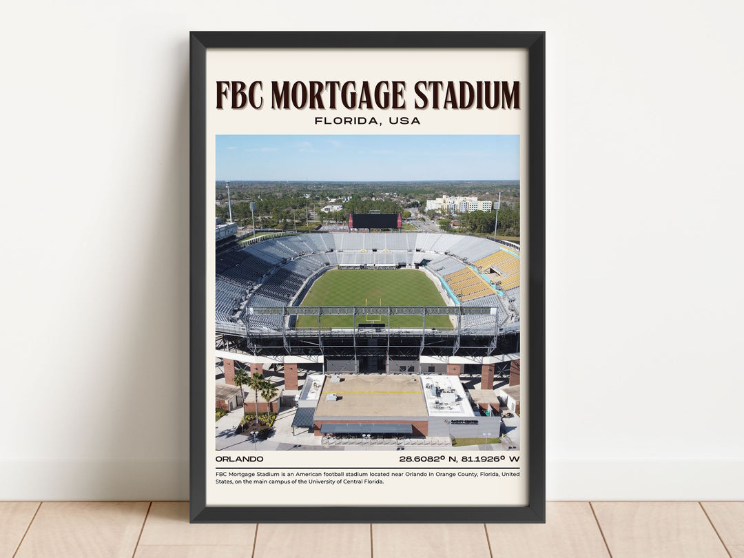 FBC Mortgage Stadium Football Retro Wall Art