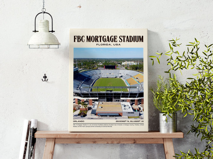 FBC Mortgage Stadium Football Retro Wall Art