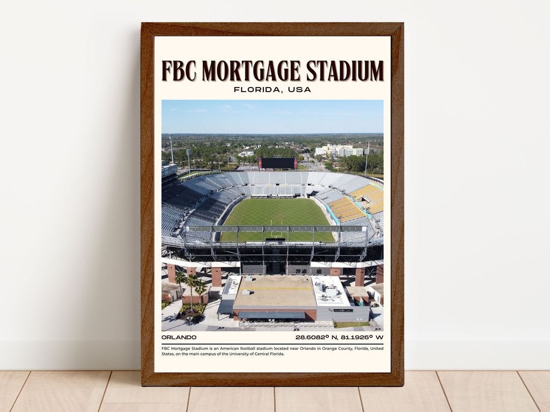 FBC Mortgage Stadium Football Retro Wall Art