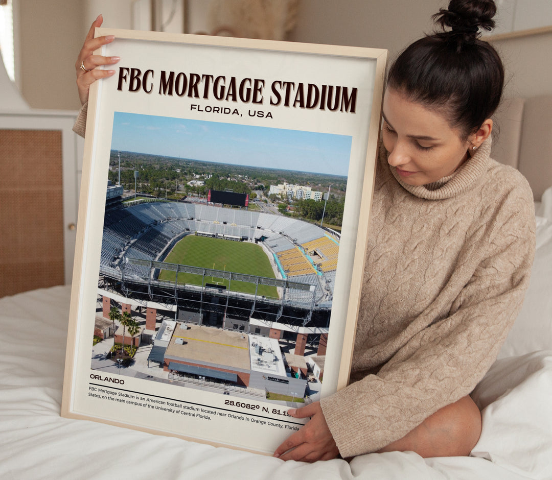 FBC Mortgage Stadium Football Retro Wall Art