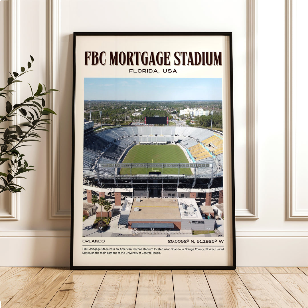 FBC Mortgage Stadium Football Retro Wall Art