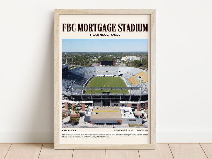 FBC Mortgage Stadium Football Retro Wall Art