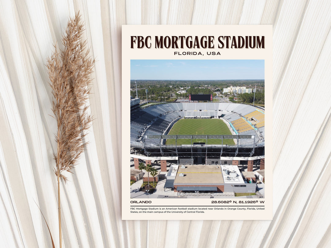 FBC Mortgage Stadium Football Retro Wall Art