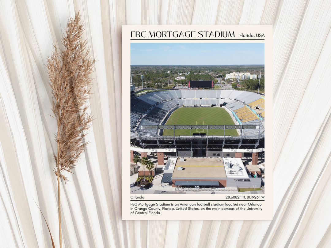 FBC Mortgage Stadium Football Minimal Wall Art