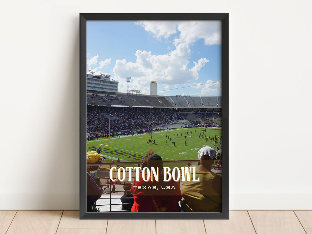 Cotton Bowl Stadium Football Wall Art