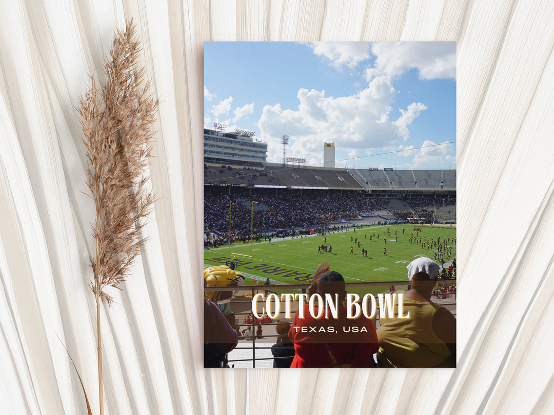 Cotton Bowl Stadium Football Wall Art