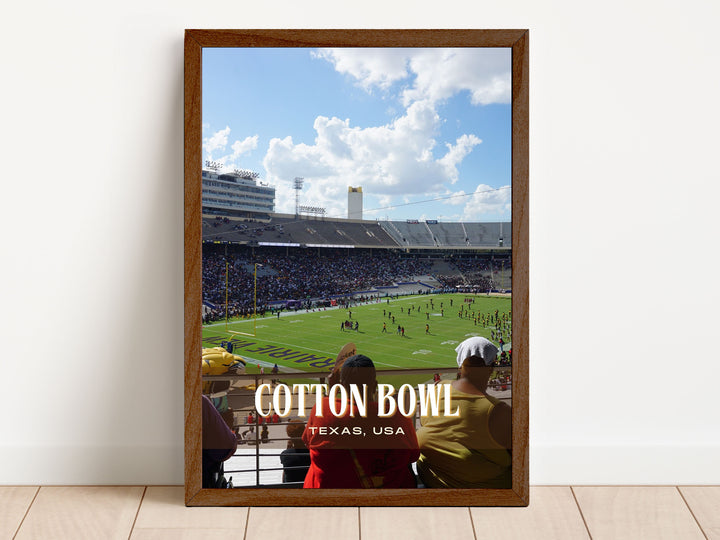 Cotton Bowl Stadium Football Wall Art