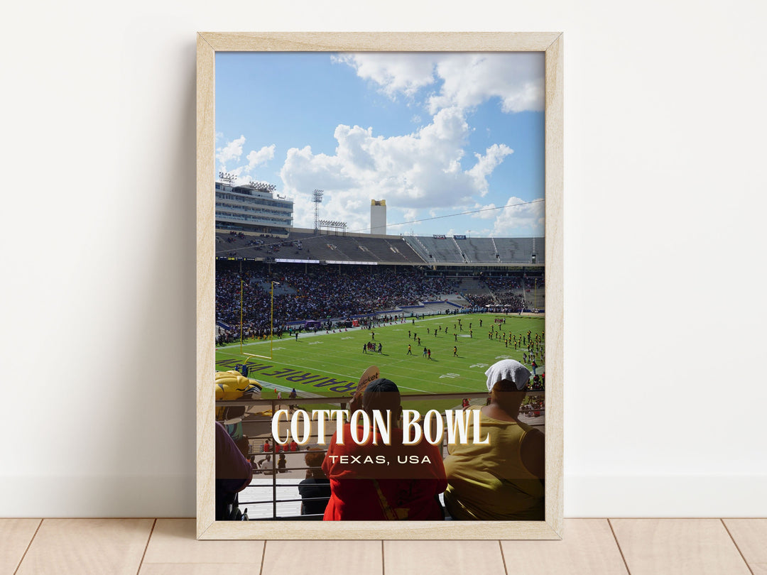 Cotton Bowl Stadium Football Wall Art