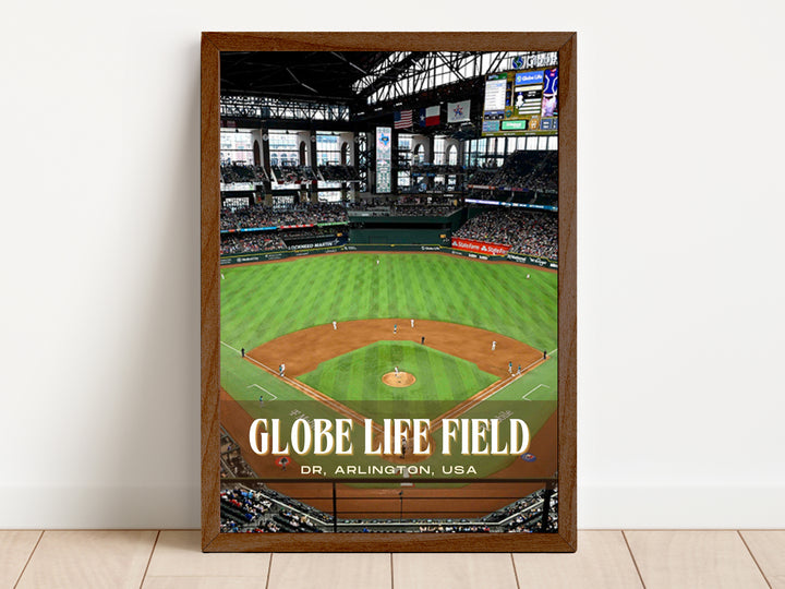 Globe Life Field Stadium Baseball Wall Art