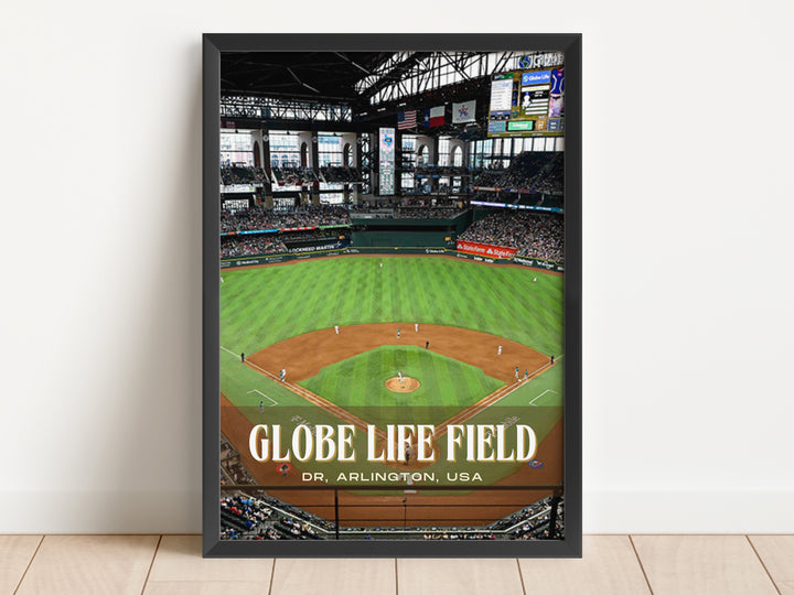 Globe Life Field Stadium Baseball Wall Art