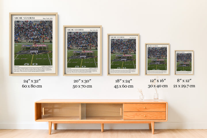 Michie Stadium Football Minimal Wall Art