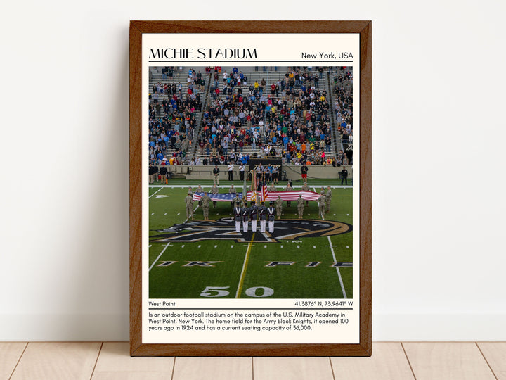 Michie Stadium Football Minimal Wall Art