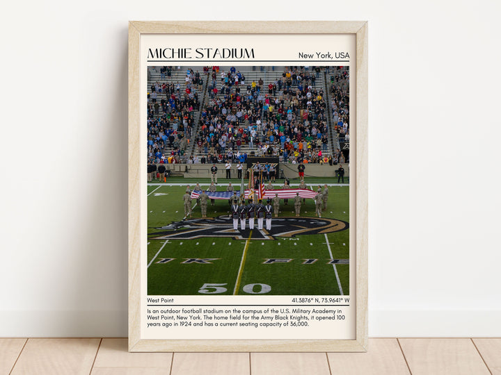 Michie Stadium Football Minimal Wall Art