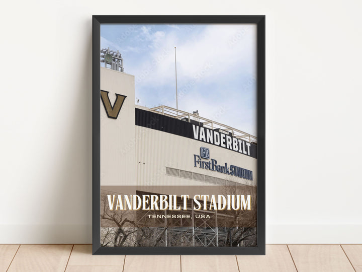 Vanderbilt Stadium Football  Wall Art