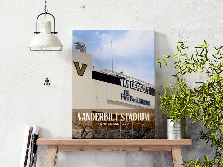 Vanderbilt Stadium Football  Wall Art