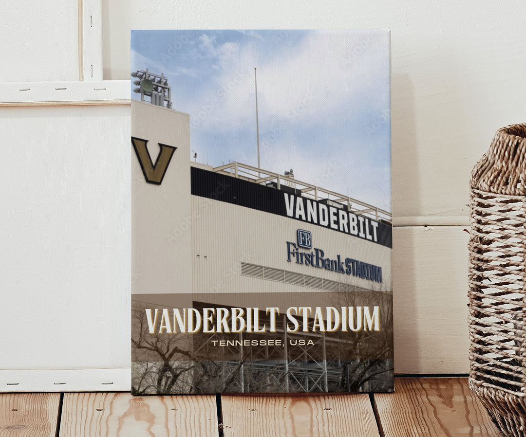 Vanderbilt Stadium Football  Wall Art